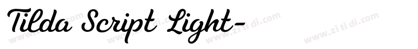 Tilda Script Light字体转换 Tilda Script Light字体转换
